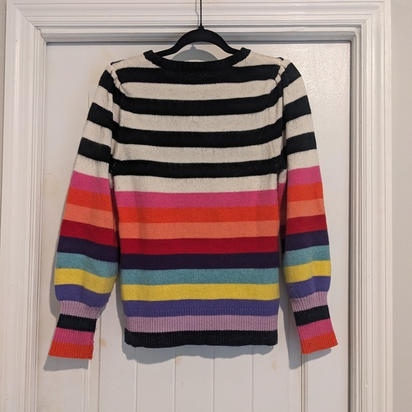 Gap Y2K Crazy Stripe Sweater Sz S - Picture 3 of 6